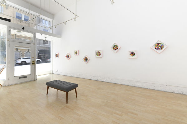 Installation image from Sean Newport's "The Garden" exhibition at Hashimoto Contemporary SF