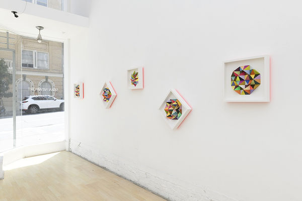 Installation image from Sean Newport's "The Garden" exhibition at Hashimoto Contemporary SF