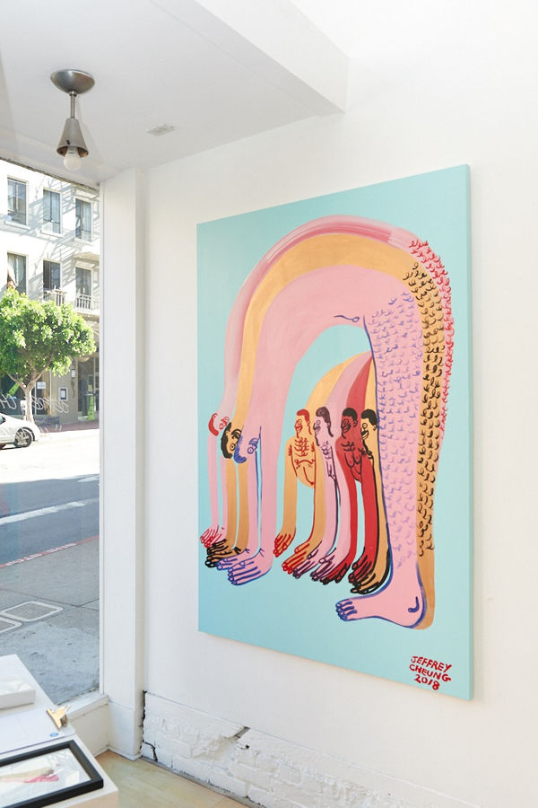 Installation image from Jeffery Cheung's "In Unity" at Hashimoto Contemporary SF