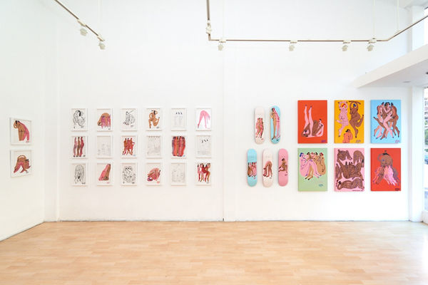 Installation image from Jeffery Cheung's "In Unity" at Hashimoto Contemporary SF