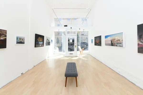Installation image of Kim Cogan's "Here Nor There" at Hashimoto Contemporary SF