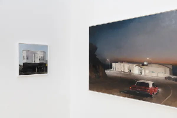 Installation image of Kim Cogan's "Here Nor There" at Hashimoto Contemporary SF