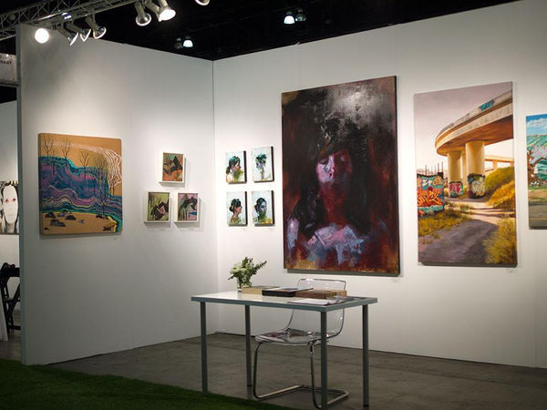 Installation view of LA Art Show booth 2015