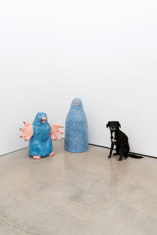 Installation view of Katie Kimmel & Lorien Stern's exhibition You Are Good at Hashimoto Contemporary Los Angeles