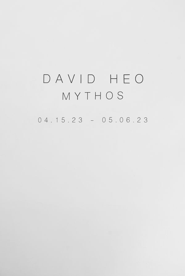 Title Vinyl for David Heo exhibition
