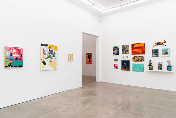 Installation image of group exhibition For The Love of Dog at Hashimoto Contemporary Los Angeles