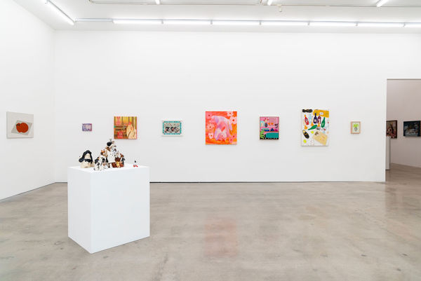 Installation image of group exhibition For The Love of Dog at Hashimoto Contemporary Los Angeles