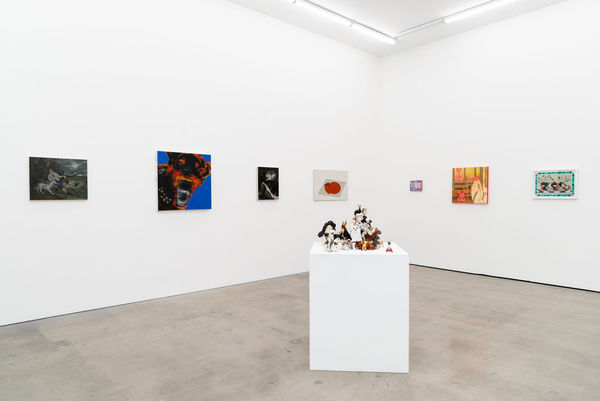 Installation image of group exhibition For The Love of Dog at Hashimoto Contemporary Los Angeles