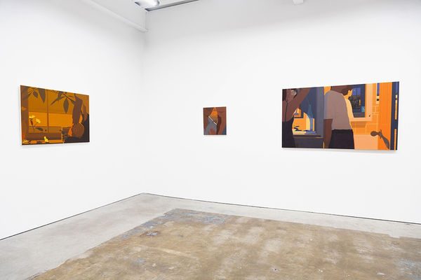 Installation view of Adrian Kay Wong "Same Time, Same Place," at Hashimoto Contemporary San Francisco
