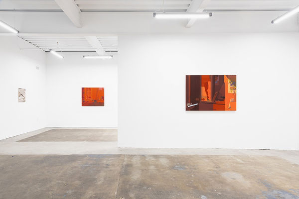 Installation view of Adrian Kay Wong "Same Time, Same Place," at Hashimoto Contemporary San Francisco