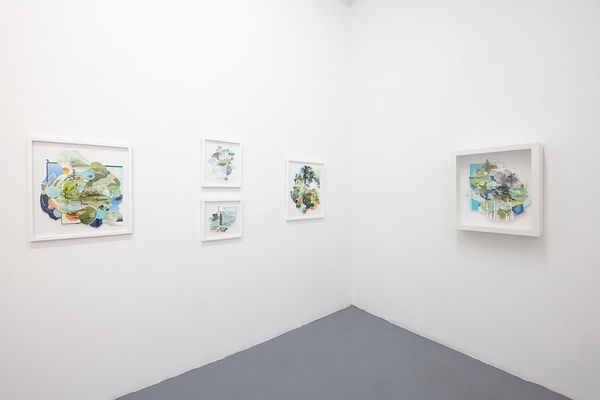 Installation view of Gregory Euclide's Assembled Lands