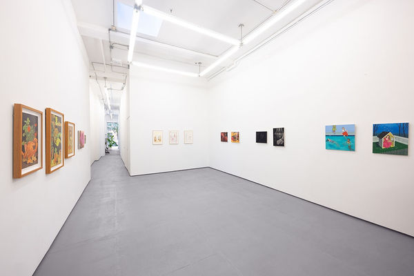 installation image of Hashimoto Contemporaty NYC exhibition "Left Unsaid"