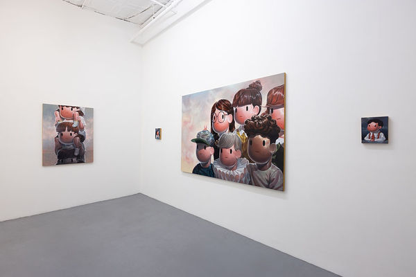 Installation view of "Back To School" by Giorgiko