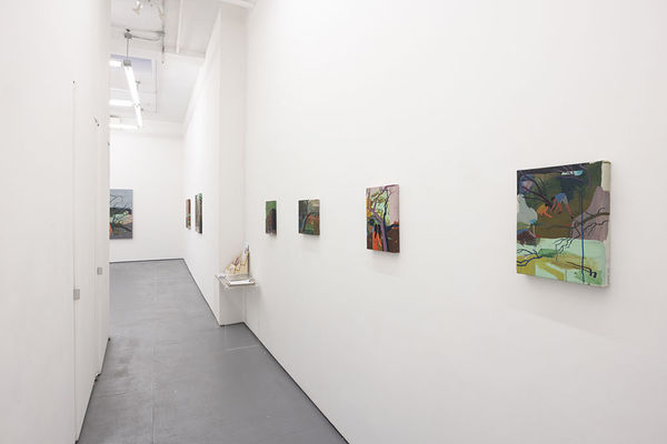 Photo of gallery during Seonna Hong "Cognitive Dissonance" install