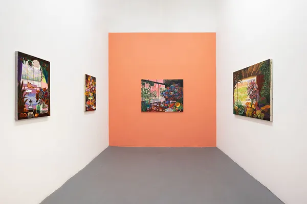 Installation photo of Nicholas Bono Kennedy's solo exhibition "After the Dinner Party"