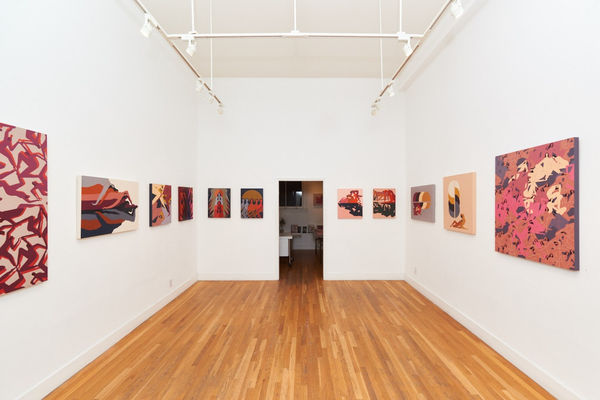 Installation image from Laura Berger's "Sentient" at Hashimoto Contemporary SF