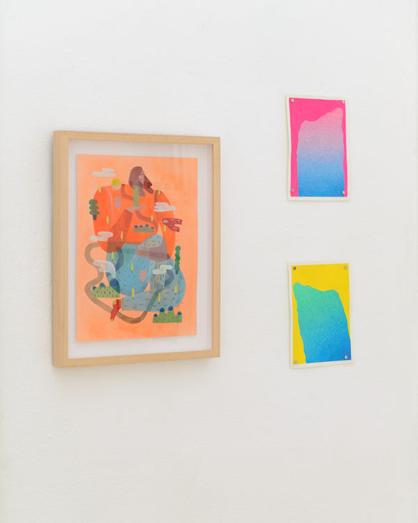 Installation view of "Friends & Family" group show in SF