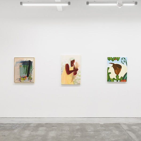 Installation view of The Jaunt: Winter Camp group exhibition at Hashimoto Contemporary San Francisco