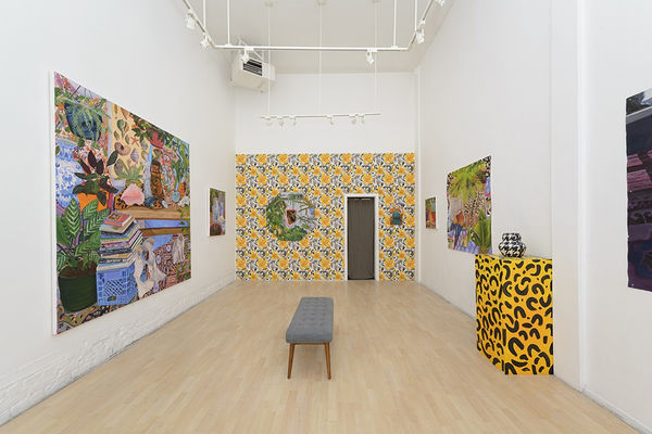 Installation image from Anna Valdez' "Objects of Affection" at Hashimoto Contemporary SF