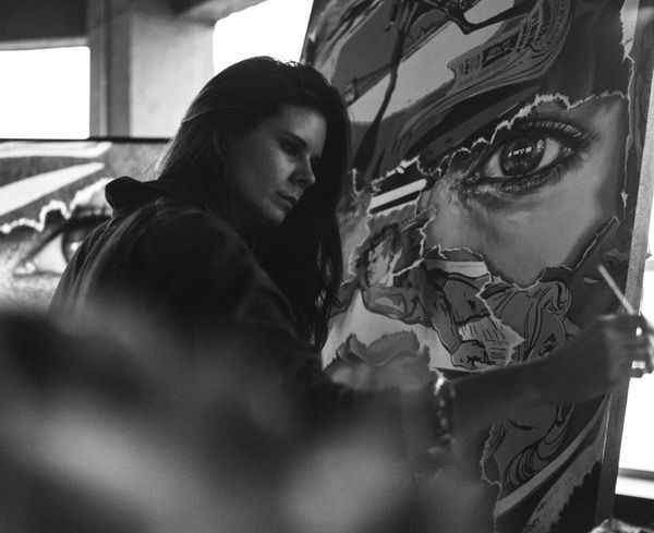 Image from inside Sandra Chevrier's studio