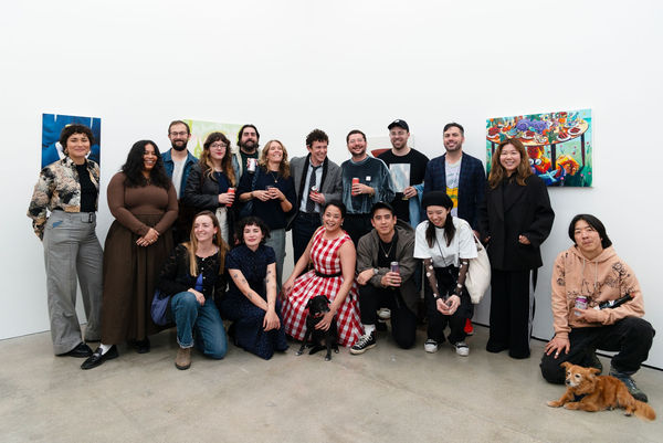 Artists (top left to right) Simone Quiles, Gallery Associate Miranda Evans, Nicholas Bono Kennedy, Natalie Strait, Jake Sheiner, Meegan Barnes, Michael McGregor, Thomas Martinez Pilnik, Carlo D'Anselmi, Hunter Harvey, Taylor Lee, (bottom left to right) An