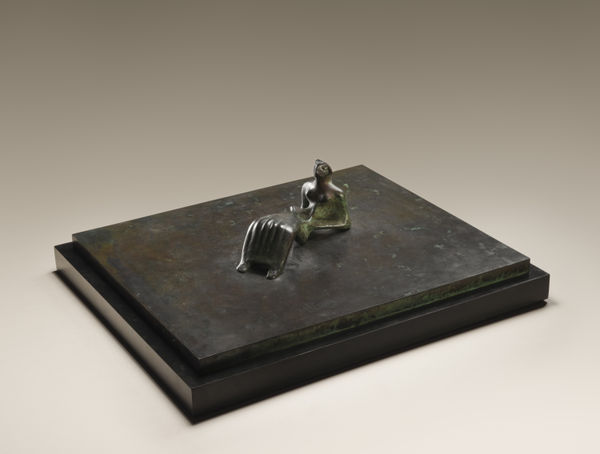 HENRY MOORE, Reclining Figure: Bone skirt, 1977