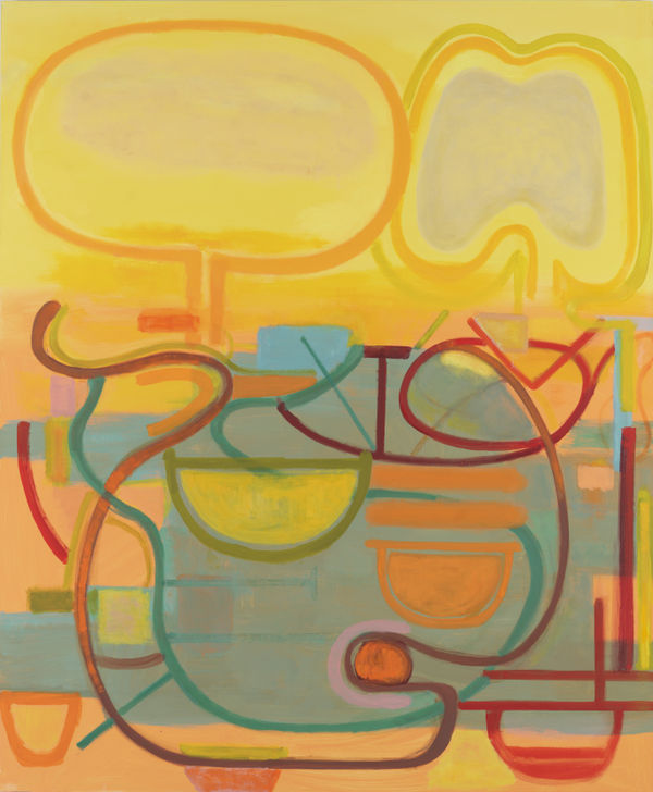 Elizabeth Hazan (b. 1965) Alphabet of the Sun, 2025 Oil on linen 66 x 55 inches 167 x 139 cm EH074