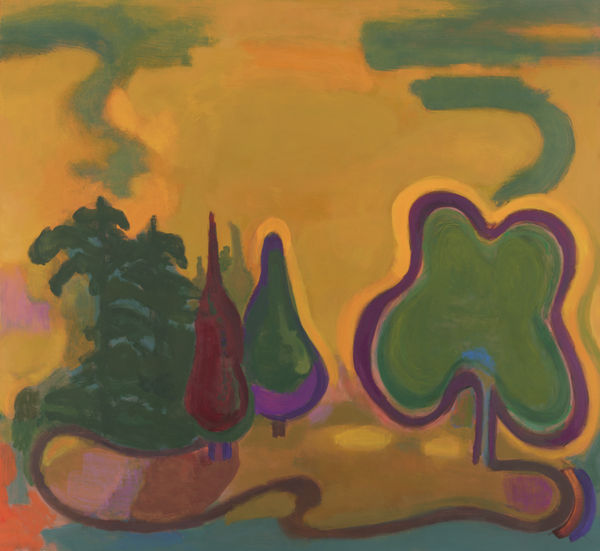 Elizabeth Hazan (b. 1965) Moss, 2025 Oil and pastel on linen 50 x 46 inches 127 x 116 cm EH084