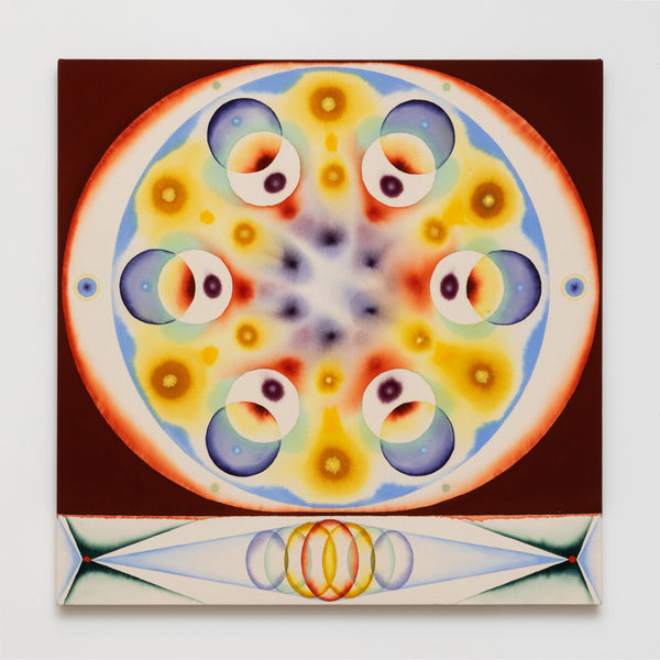 Michael Childress (b. 1987) Dream Reel, 2022 Acrylic on unprimed canvas 36 x 36 inches 91.4 x 91.4 cm