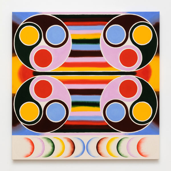 Michael Childress (b. 1987) Will / Mill, 2022 Acrylic on unprimed canvas 36 x 36 inches 91.4 x 91.4 cm