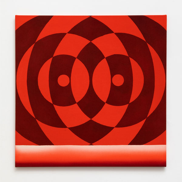 Michael Childress (b. 1987) Radio Wave, 2021 Acrylic on unprimed canvas 28 x 28 inches 71.1 x 71.1 cm