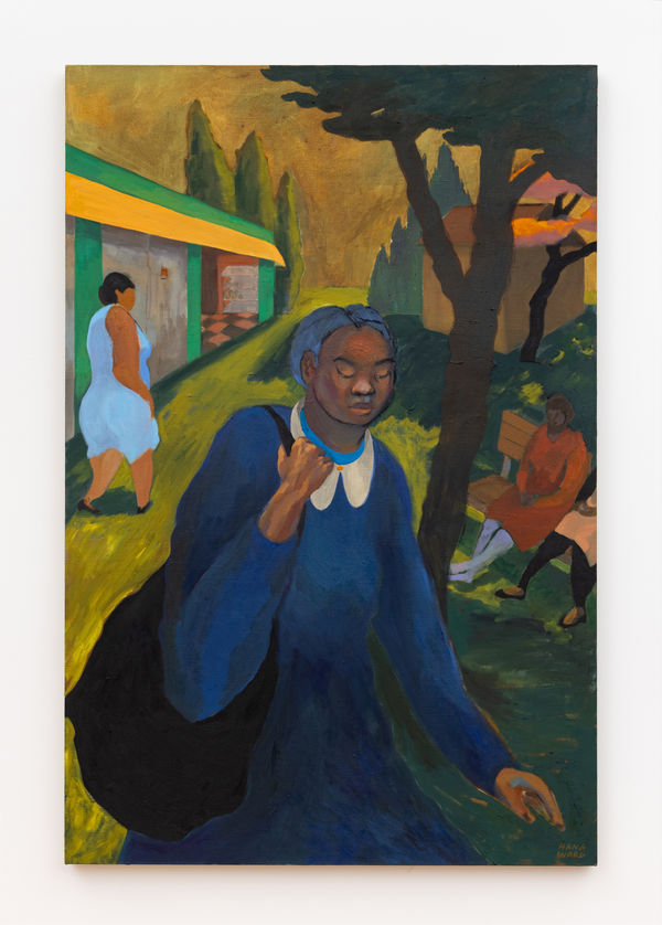 Hana Ward (b. 1989) Carry it with me, 2025 Oil on linen 54 x 36 x 3 inches 137 x 91 x 7 cm