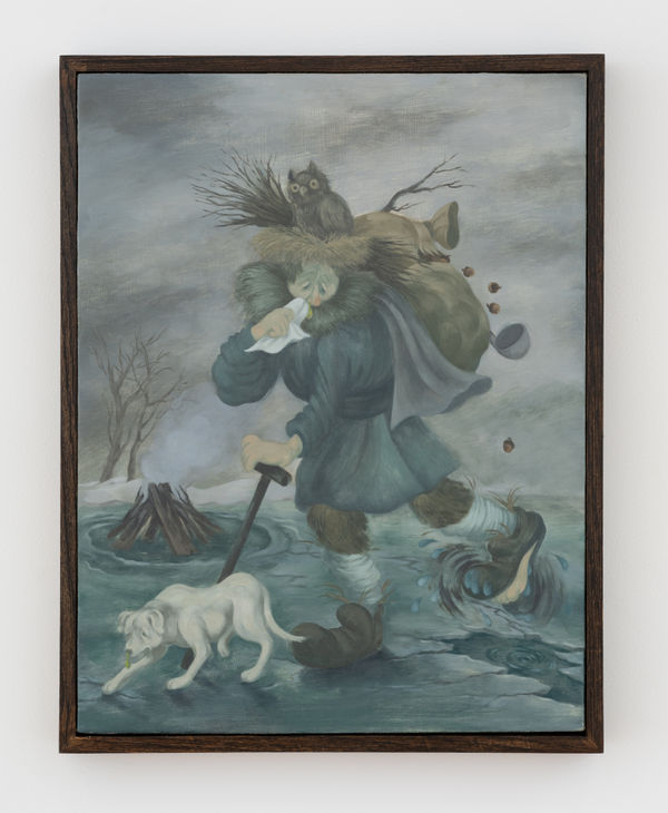 Emily Harter (b. 1997) Allegorical Figure of Winter, 2025 Oil on canvas 17 x 13 inches 43.18 x 33.02 cm 18 x 14 inches (framed) 45.72 x 35.56 cm (framed)