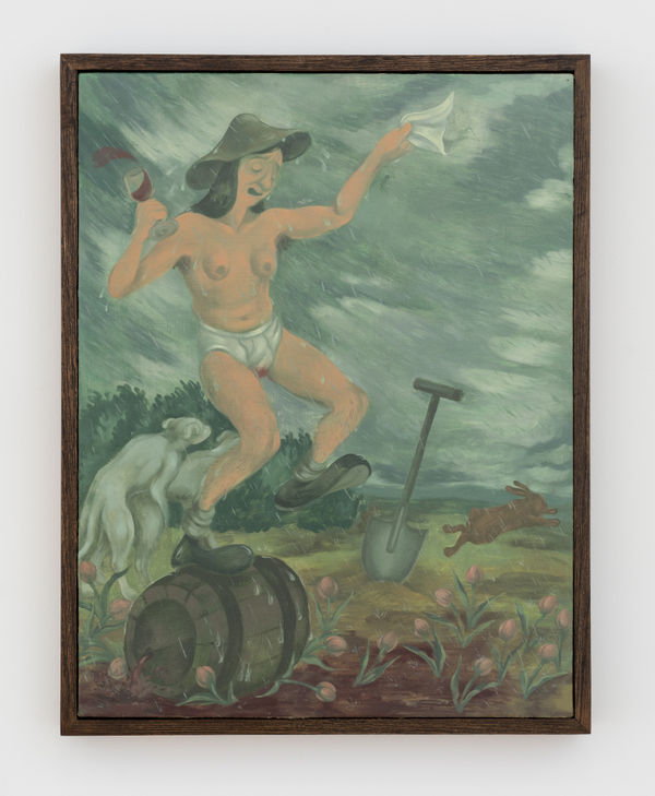 Emily Harter (b. 1997) Allegorical Figure of Spring, 2025 Oil on canvas 17 x 13 inches 43.18 x 33.02 cm 18 x 14 inches (framed) 45.72 x 35.56 cm (framed)