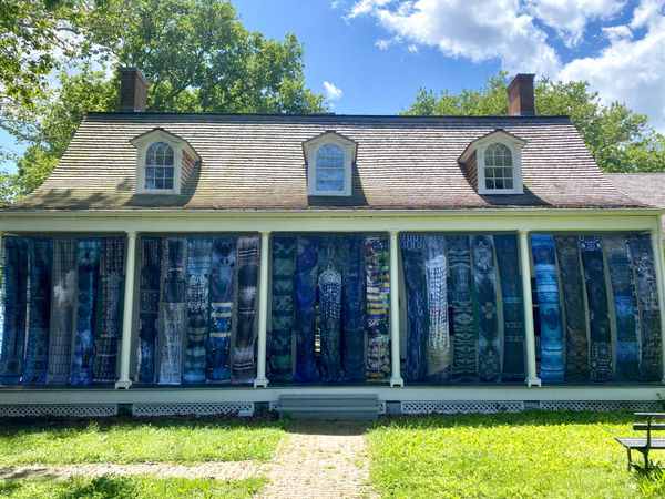 Adama Delphine Fawundu's "Ancestral Whispers" at Lefferts Historic House Museum, Prospect Park