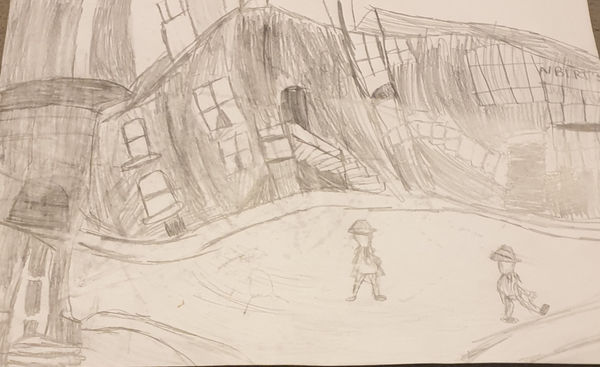 Nishelle Cafane, aged 10. Inspired by L.S Lowry.