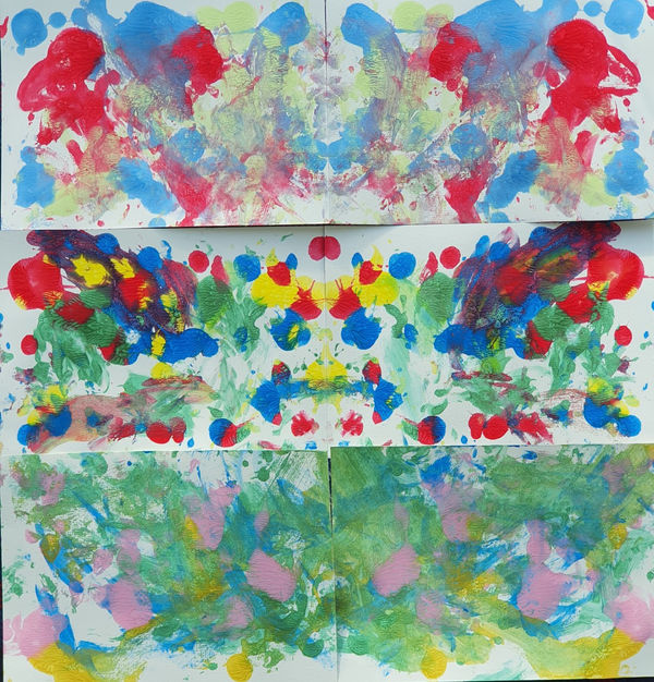 Amelia Bella Morgan, aged 1.5. Inspired by Miro.