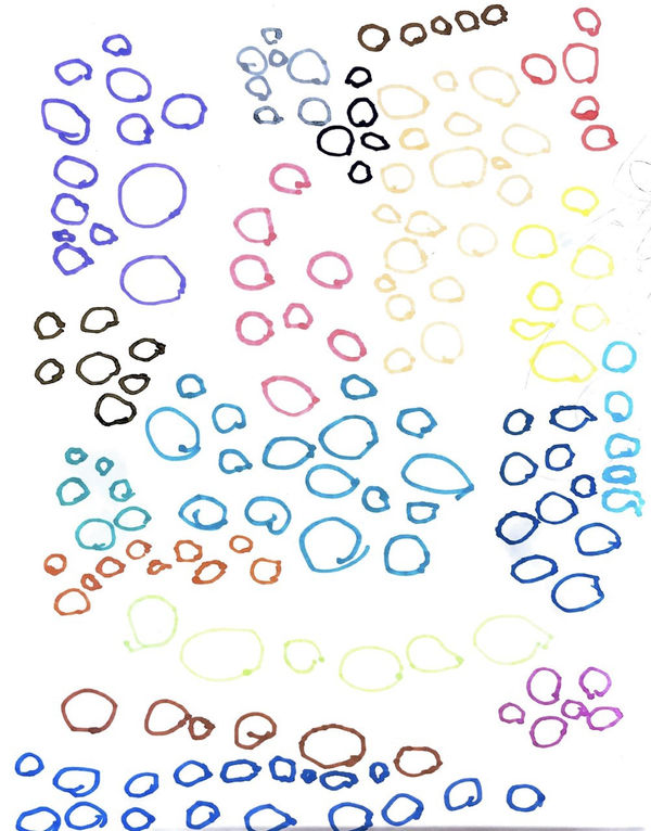 Charvi Garg, aged 3. Inspired by Alexander Calder.