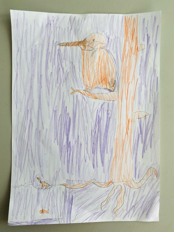 Conno Law, aged 6. Inspired by Andy Warhol.