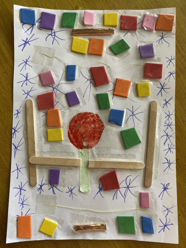 Diwata Vu, Aged 6. Inspired by David Hockney.