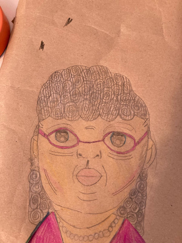 Elsa Tansiri, aged 8. Inspired by Chris Levine.