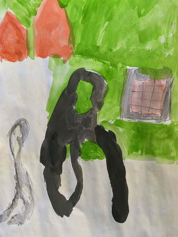 Kayla Moyo, aged 8. Inspired by Henry Moore.