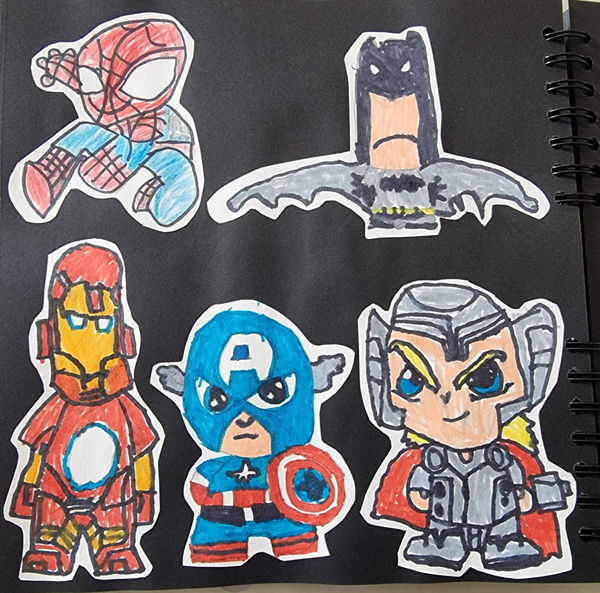 Marrveen Anand Meganand, aged 7. Inspired by Pablo Picasso.