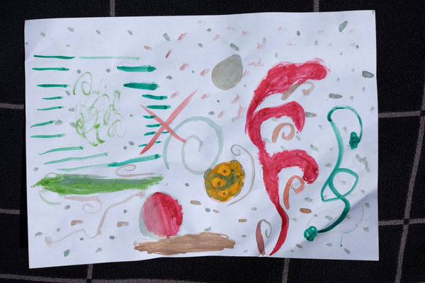 Mieko Tan, aged 7. Inspired by Alexander Calder.