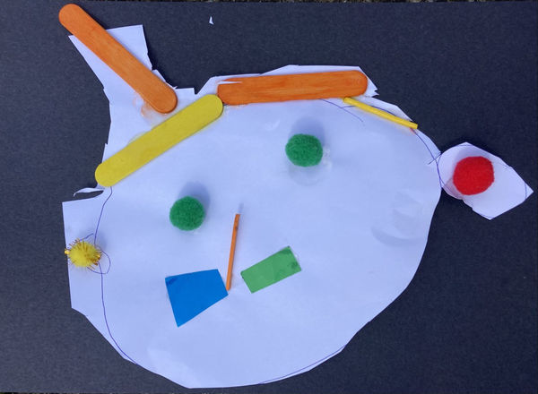 Ophelia Elkin, aged 5. Inspired by Pablo Picasso.