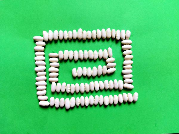 Vedantika Chakraborty, aged 6. Inspired by Richard Long.