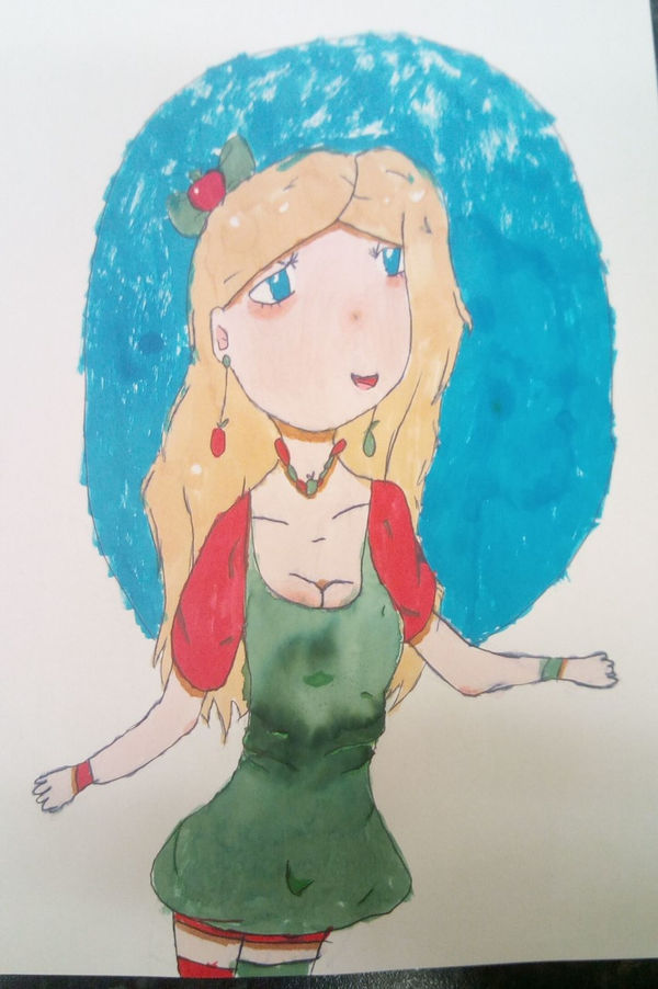 Willow Patricia Duke-Wright, aged 6. !nspired by Patrick Caulfield.