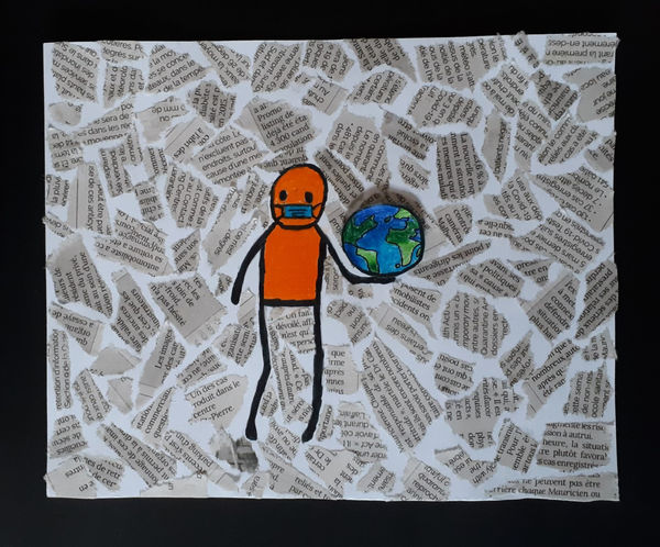 Appadoo Kushiana, aged 9. Inspired by Stik.