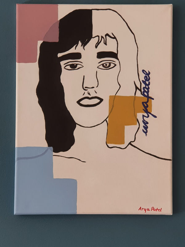 Arya Patel, aged 10. Inspired by Andy Warhol.