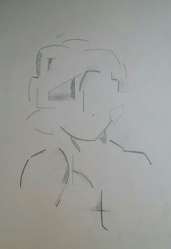 Daphne Aspray, aged 11. Inspired by Andy Warhol and Barbara Hepworth.